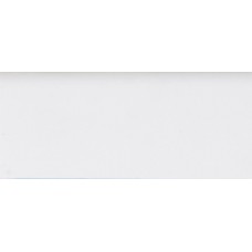 Плинтус шпонированный Tecnorivest Белый гладкий, пленка, 2500*80*20