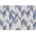 Пробковый пол Corkstyle Chevron Blue, предлакировка, 1230*305*6