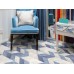 Пробковый пол Corkstyle Chevron Blue, предлакировка, 1230*305*6