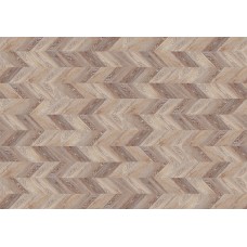 Пробковый пол Corkstyle Chevron Brown, предлакировка, 1230*305*6