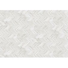 Пробковый пол Corkstyle Chevron White, предлакировка, 1230*305*6