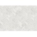 Пробковый пол Corkstyle Chevron White, предлакировка, 1230*305*6