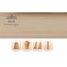 Плинтус пластиковый Dollken SLK-50 W132 Клен, 2500*50*25