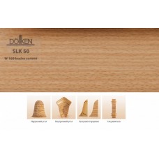 Плинтус пластиковый Dollken SLK-50 W169 Бук корона, 2500*50*25