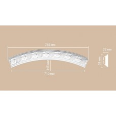 Радиус круга Decomaster 1/4 898102-100 Rнар. 550, Rвн. 500 полиуретан