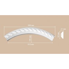 Радиус круга Decomaster 898061-130 1/4 Rнар. 700, Rвн. 650 полиуретан