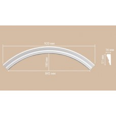 Радиус круга Decomaster 897164-120 1/4 Rнар. 650, Rвн. 600 полиуретан