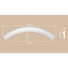 Радиус круга Decomaster 897617-120 1/4 Rнар. 680, Rвн. 600 полиуретан