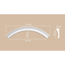 Радиус круга Decomaster DP 9012-120 1/4 Rнар. 690, Rвн. 600 полиуретан