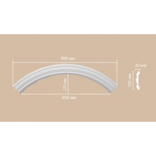 Радиус круга Decomaster 897902-120 1/4 Rнар. 700, Rвн. 600 полиуретан