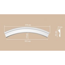 Радиус круга Decomaster 897174-120 1/4 Rнар. 685, Rвн. 600 полиуретан