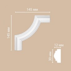 Угол декоративный Decomaster DP-8032B 145*145*12мм полиуретан