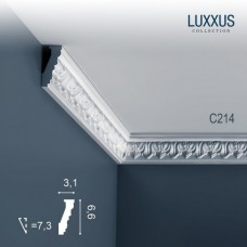 Плинтус потолочный Orac Decor C214 Luxxus полиуретан