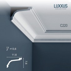 Плинтус потолочный Orac Decor C220 Luxxus полиуретан