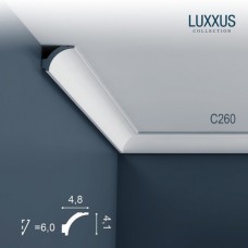 Плинтус потолочный Orac Decor C260 Luxxus полиуретан