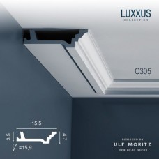 Плинтус потолочный Orac Decor C305 Luxxus полиуретан