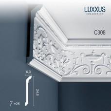 Плинтус потолочный Orac Decor C308 Luxxus полиуретан