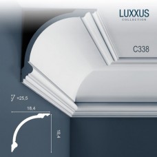 Плинтус потолочный Orac Decor C338 Luxxus полиуретан