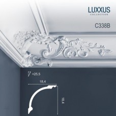 Плинтус потолочный Orac Decor C338B Luxxus полиуретан