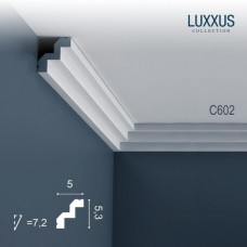 Плинтус потолочный Orac Decor C602 Luxxus полиуретан