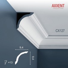 Плинтус потолочный Orac Decor CX127 Flex Axxent гибкий дюрополимер