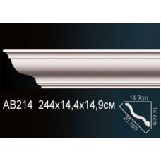 Плинтус потолочный Perfect AB214 полиуретан