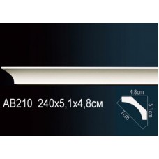 Плинтус потолочный Perfect AB210 полиуретан