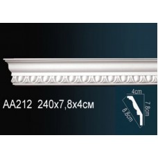 Плинтус потолочный Perfect AA212 полиуретан