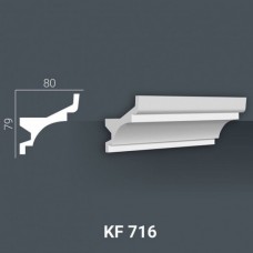 Плинтус потолочный Tesori KF 716 с подсветкой полиуретан