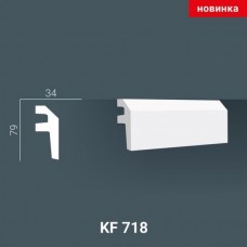 Плинтус потолочный Tesori KF 718 с подсветкой полиуретан