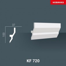 Плинтус потолочный Tesori KF 720 с подсветкой полиуретан