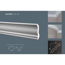 Плинтус потолочный Европласт 1.50.144 полиуретан
