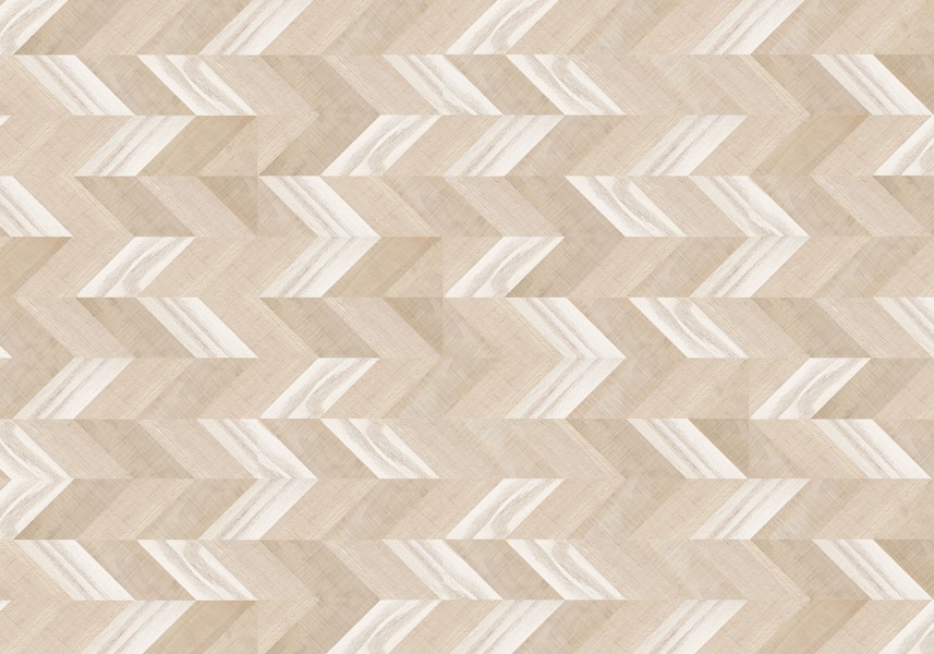 Пробковый пол Corkstyle Chevron Cream, предлакировка, 1230*305*6