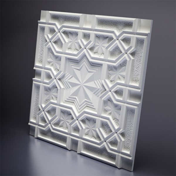 Дизайнерская панель 3D панели Artpole M-0036 SULTAN гипс