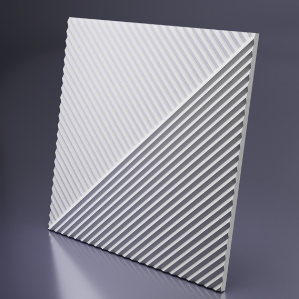 Дизайнерская панель глянец 3D панели Artpole GD-0008-1 FIELDS-1 PLATINUM гипс
