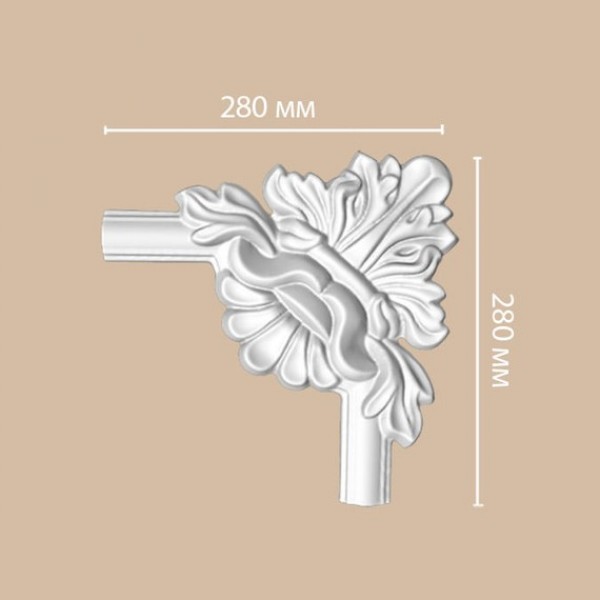 Угол декоративный Decomaster DP-8032D 280*280*25мм полиуретан