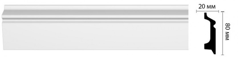 Плинтус напольный Decomaster D122-ДМ 21*78мм дюропрофиль дюрополимер
