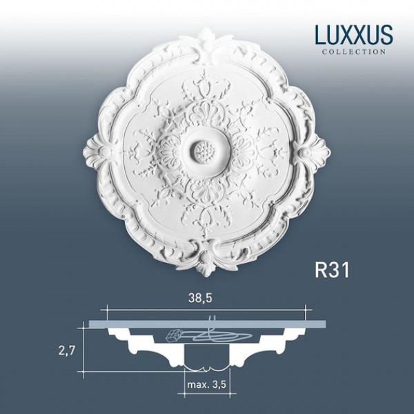 Розетка потолочная Orac Decor R31 Luxxus полиуретан