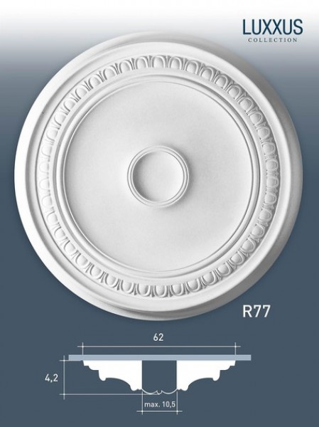 Розетка потолочная Orac Decor R77 Luxxus полиуретан