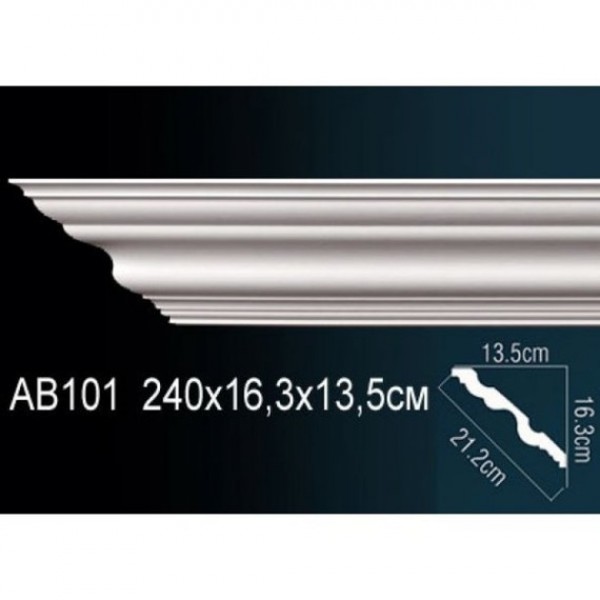 Плинтус потолочный Perfect AB101 полиуретан