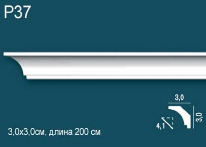 Плинтус потолочный Perfect PLUS P37 полистирол, дюрополимер