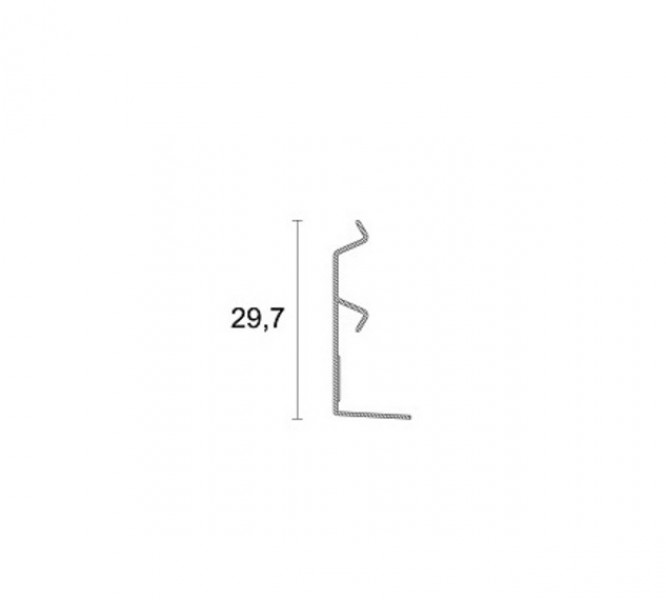 Клипса крепления  Profilpas 97/4C 97/4 для плинтуса анодированного