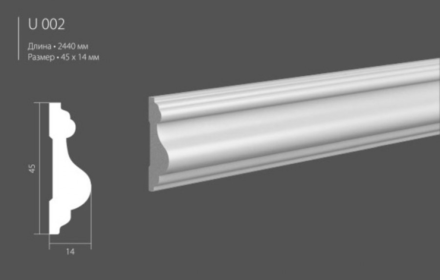 Молдинг Ultrawood U 002 ЛДФ